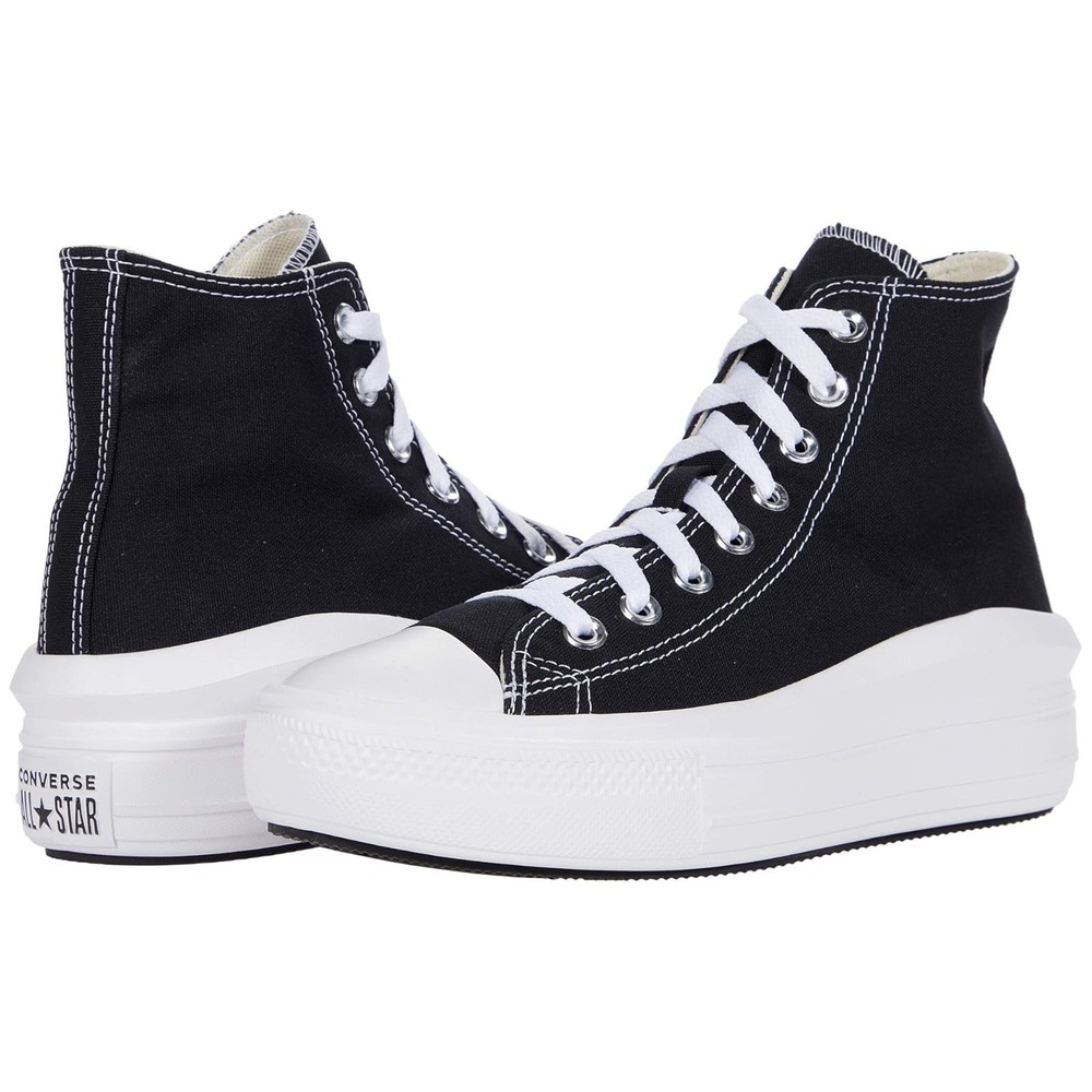 Converse Chuck Taylor All Star Move Hi Platform Sneakers Womens 9.5 Black Shoes